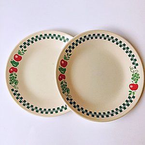 2 Corelle Dessert Snack Bread Plates  6.75"
